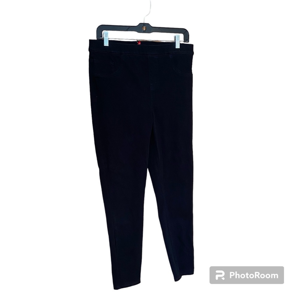 Spanx Black Skinny Jean Leggings - Size M to L - EUC - see pics w/waist size